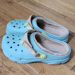 Crocs All Terrain Tan lined clogs